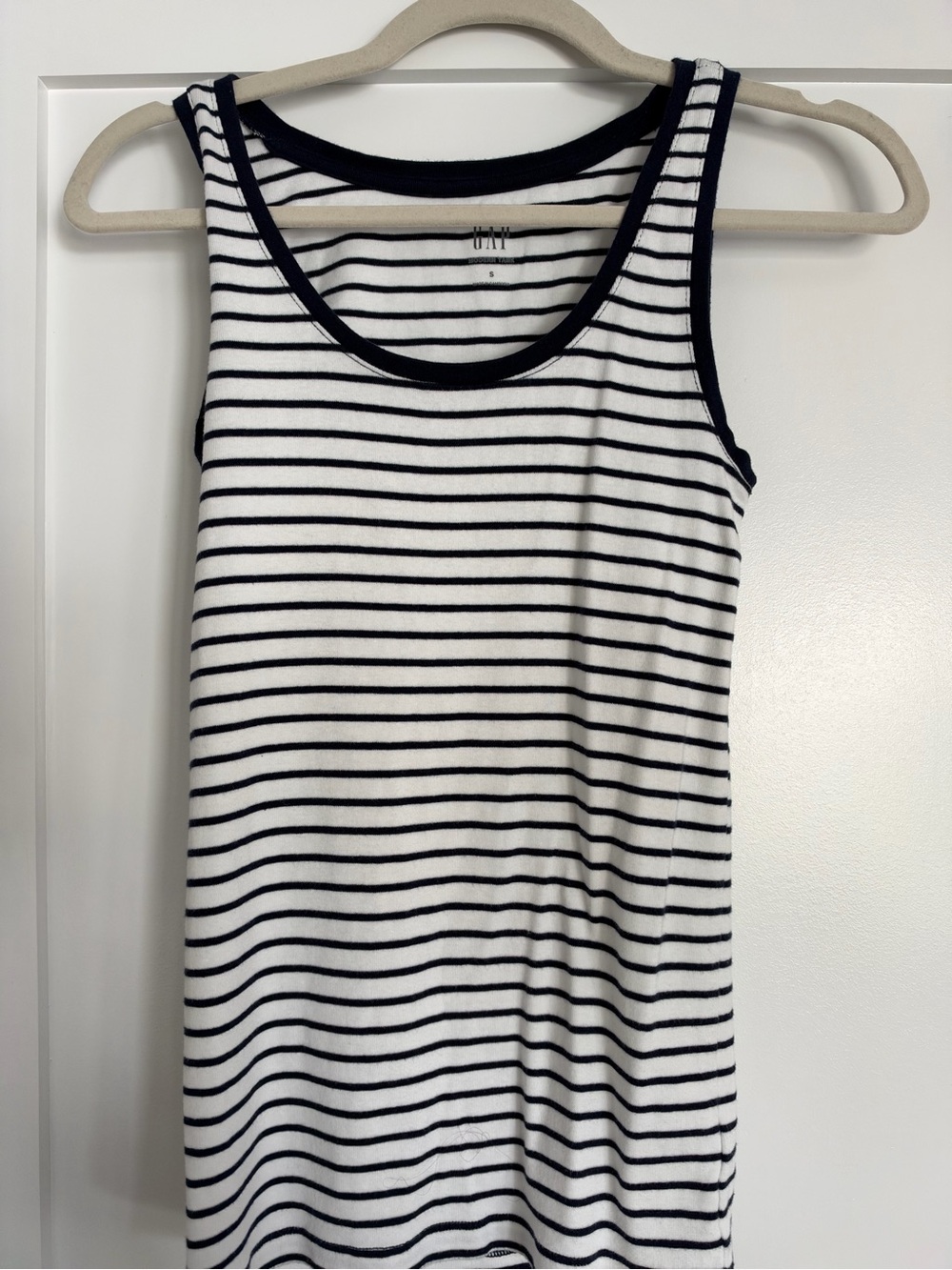 GAP Black & White Striped Tank Chemise